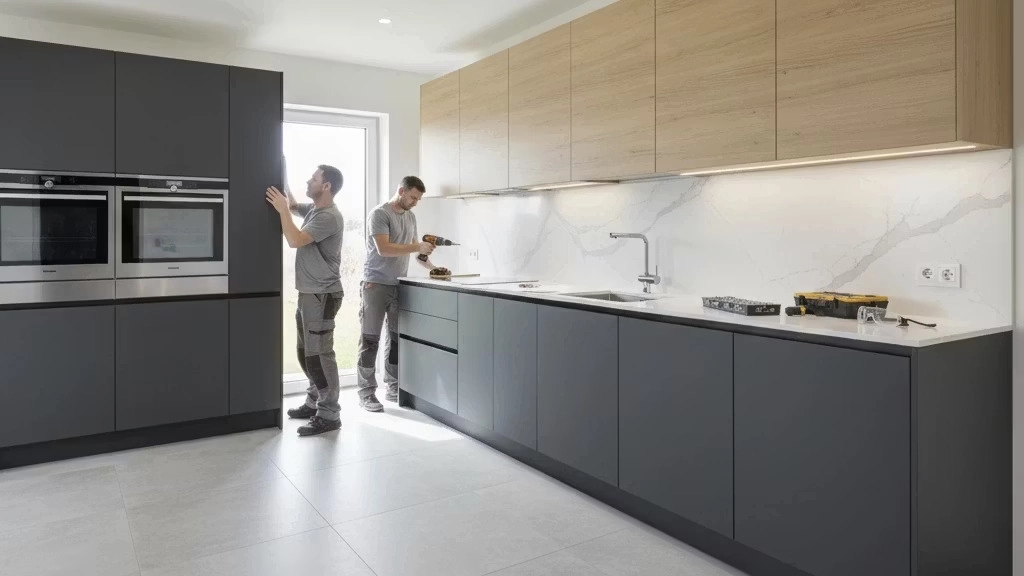 Buying and implementing new cabinets for the kitchen in Yazd